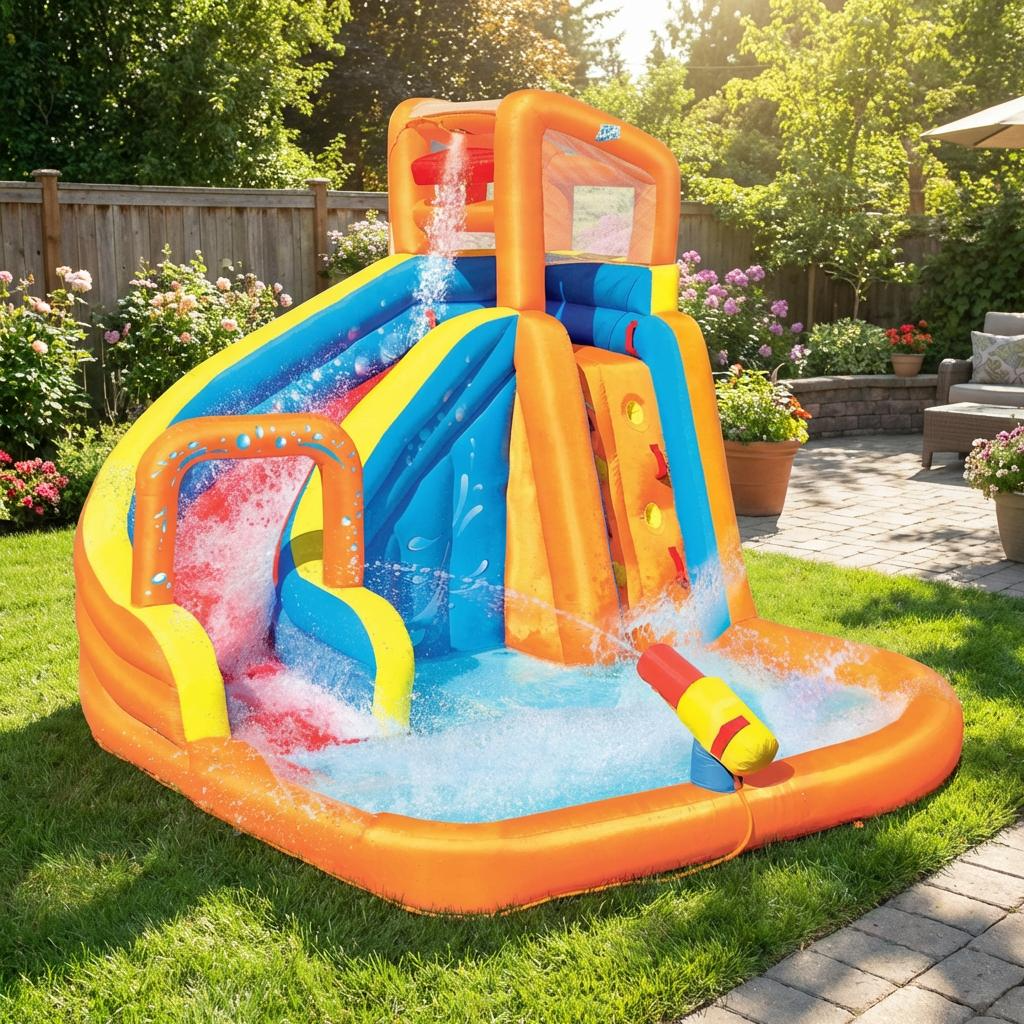 Bestway Water Slide Park 365x320x270cm Kids Play Swimming Pool Inflatable