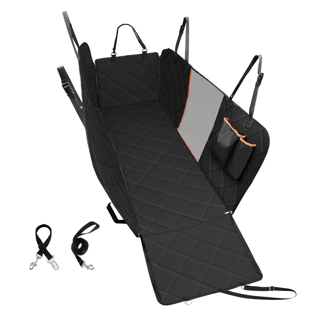 Pet Car Seat Cover Cat Dog Hammock Non Slip Waterproof Protector Mat Black - Black