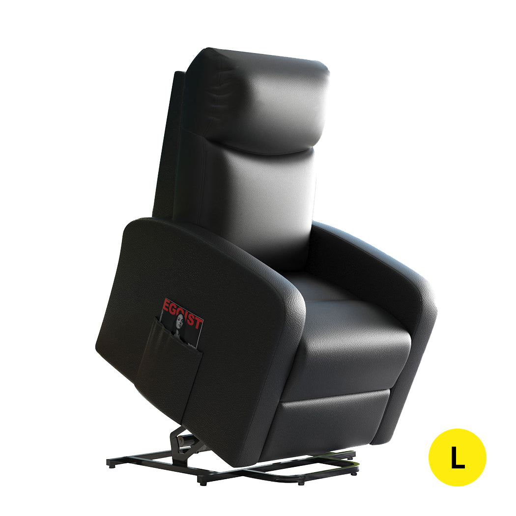 Triton Massage Chair Recliner Chair Electric Lift Armchair Heated Lounge - Black