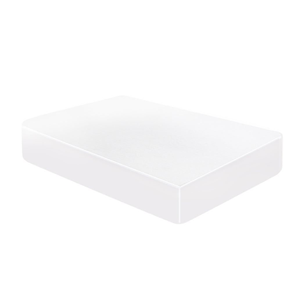 DOUBLE 120gsm Mattress Protector Fitted Sheet - White