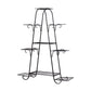 Outdoor Indoor Metal Plant Stand Flower Pots Rack Garden Corner Shelf