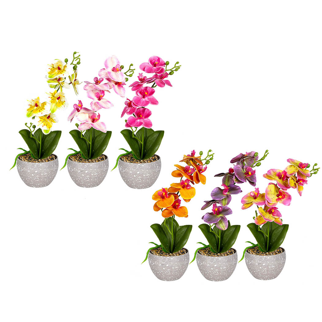 Lambu 6x Artificial Flowers Plant Flower Garden Indoor Outdoor Fake Home Decor