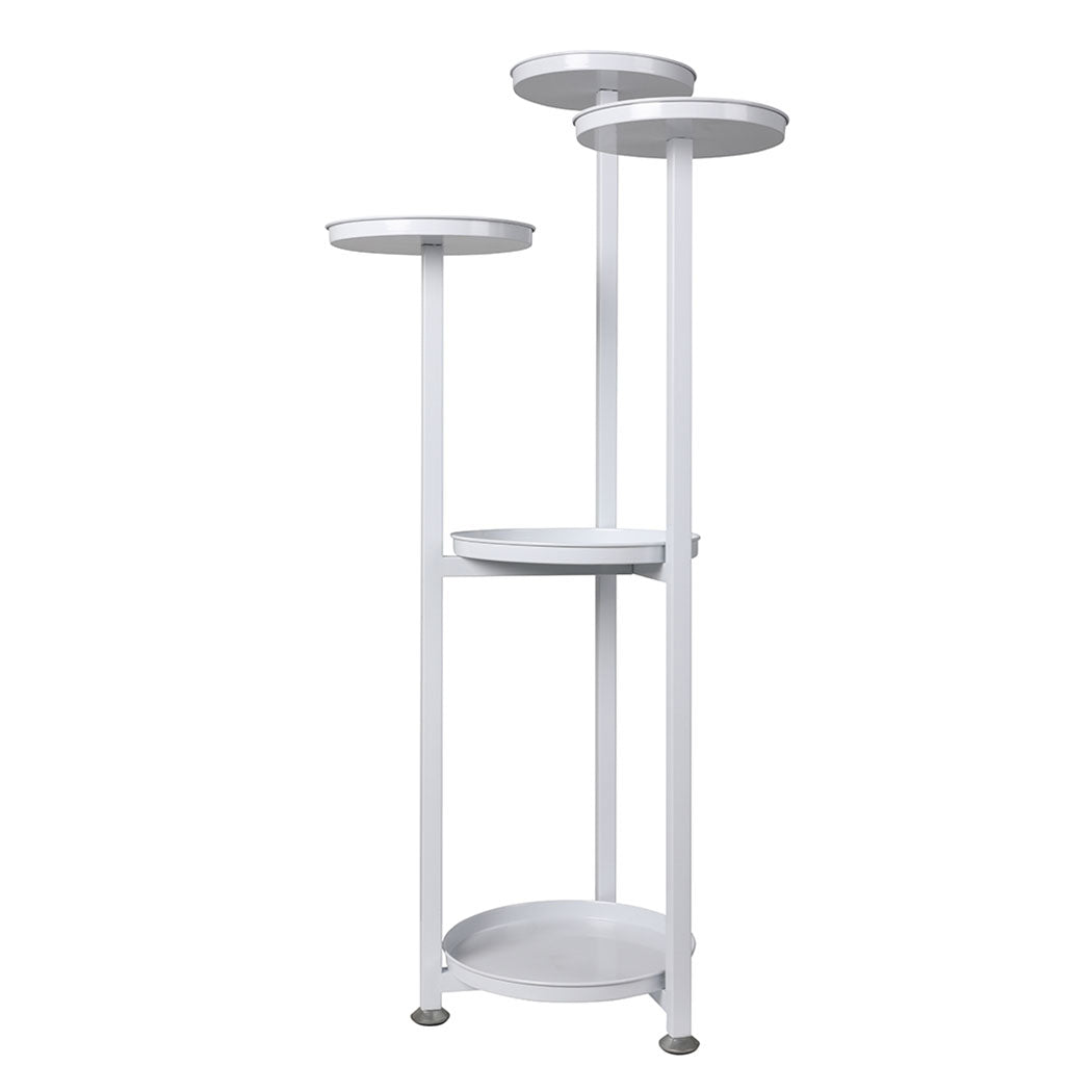 Plant Stand Outdoor Indoor Flower Pots Rack Garden Shelf White 120CM