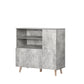 Alaric Wooden Buffet Sideboard Storage Cabinet Cupboard Hallway - Grey