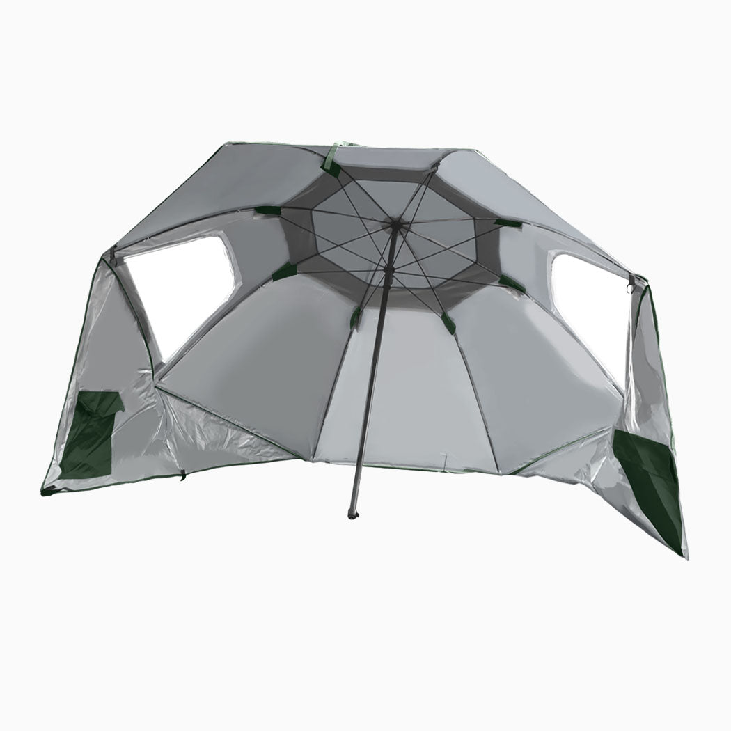 Mountview Beach Umbrella Outdoor Umbrellas Green 2.33M