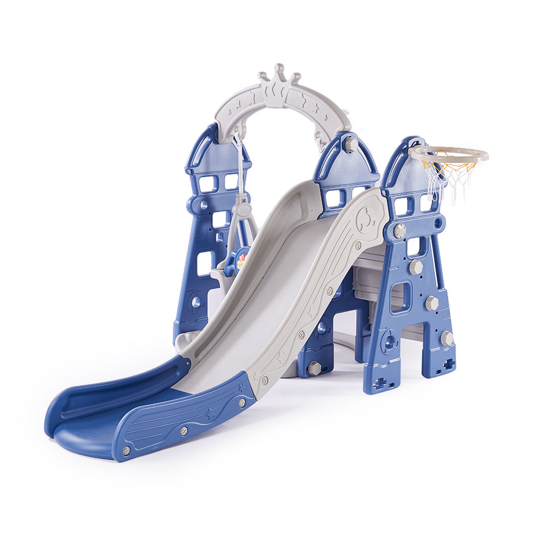 Kids Slide Swing Basketball Ring Hoop Activity Centre Toddlers Play Set Outdoor