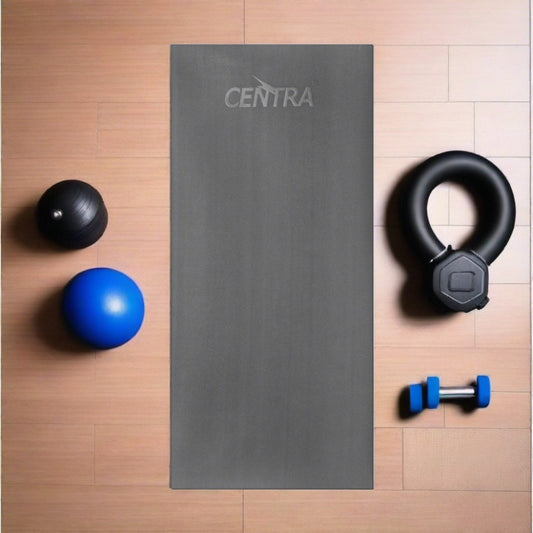 Yoga Mat Non Slip 5mm Exercise - Grey