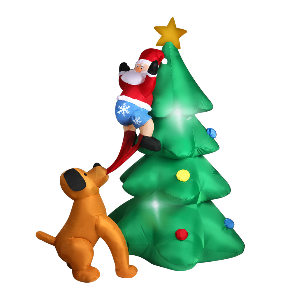 Gotcha Santa Christmas Inflatable Outdoor Xmas Decorations - 1.8M