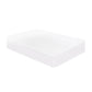 KING SINGLE Mattress Protector Fitted Sheet - White