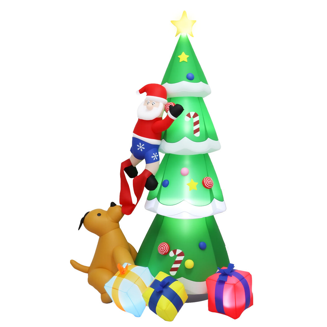 Santa Tree Christmas Inflatable - 2.4M