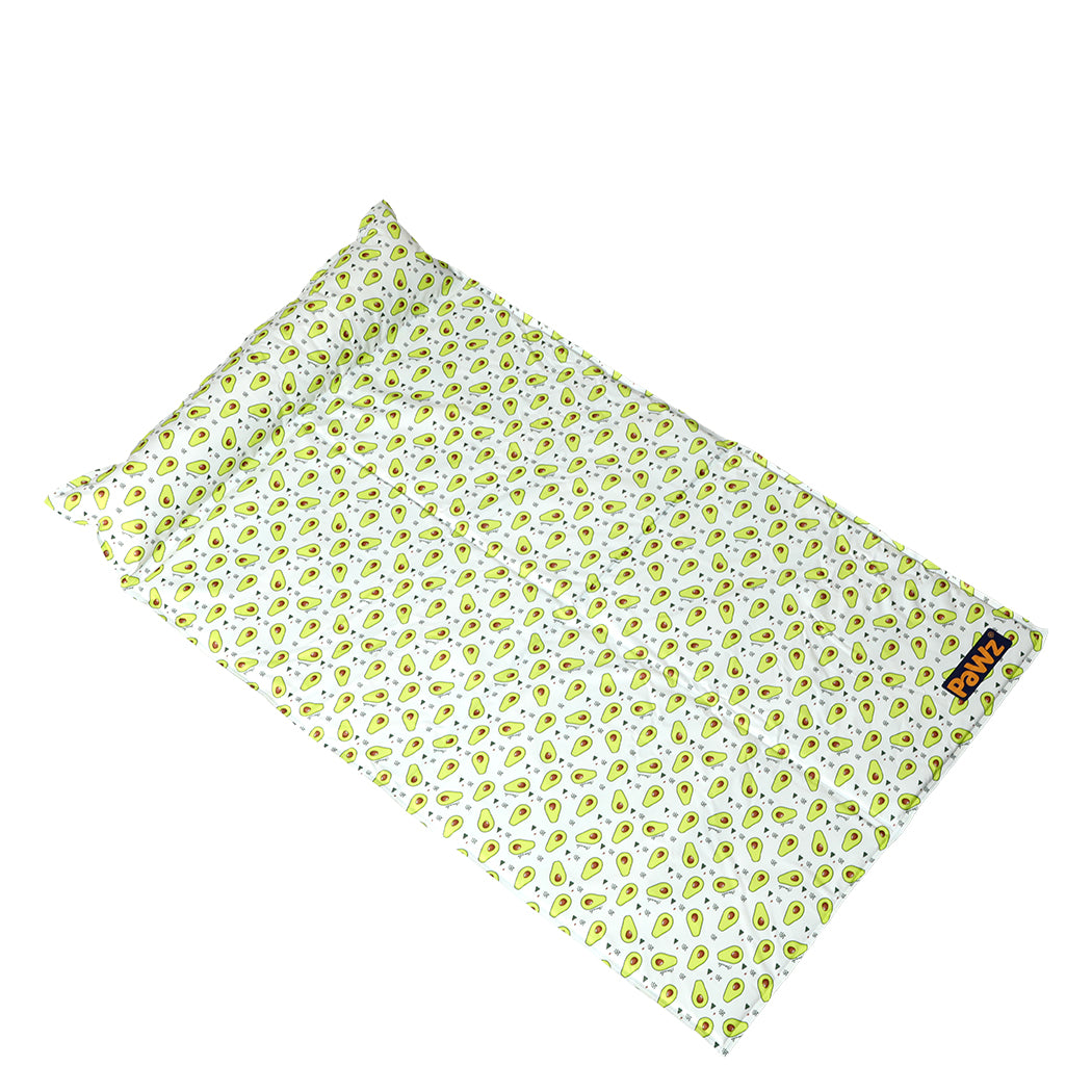 LARGE Dog Beds Pet Cooling Mat Gel Non-Toxic - Yellow