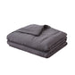 Winslow Weighted Soft Blanket 5KG Promote Deep Sleep Anti-Anxiety Single - Dark Grey