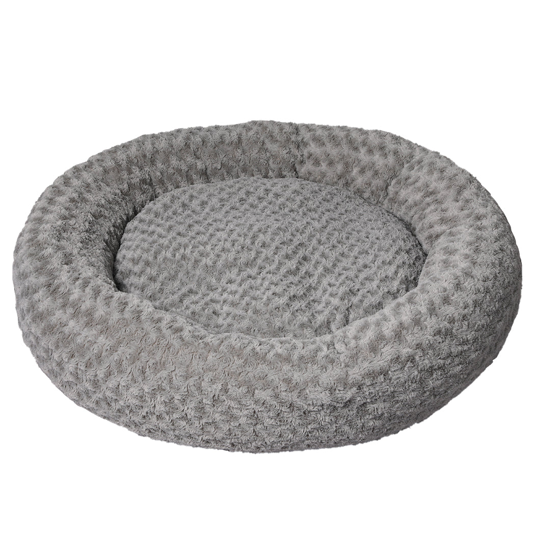 XLarge Dog Beds Calming Warm Soft Plush - Grey