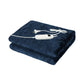 Whitley Electric Soft Blanket Heated Timer Bedding Washable Warm Winter Snuggle - Blue