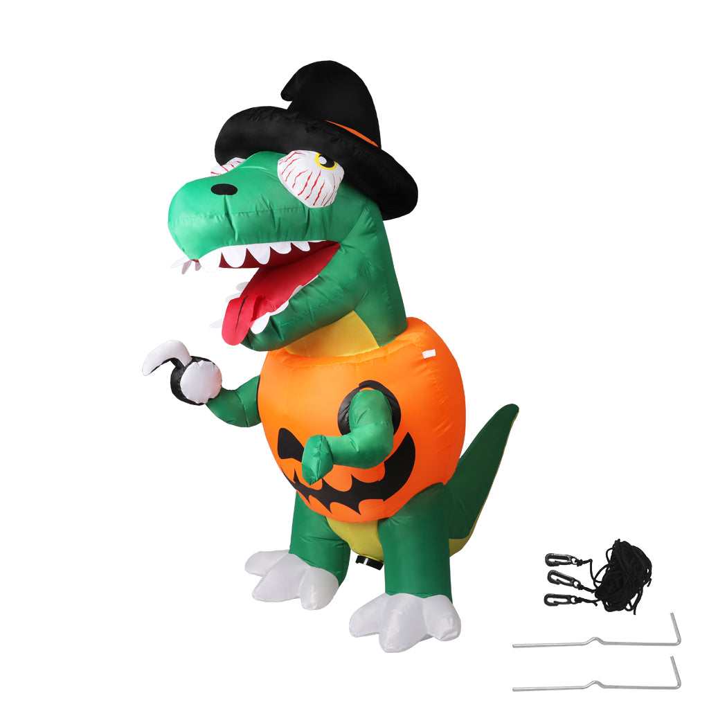 DINO Halloween Inflatables LED Lights Blow Up Party Outdoor Yard Decorations