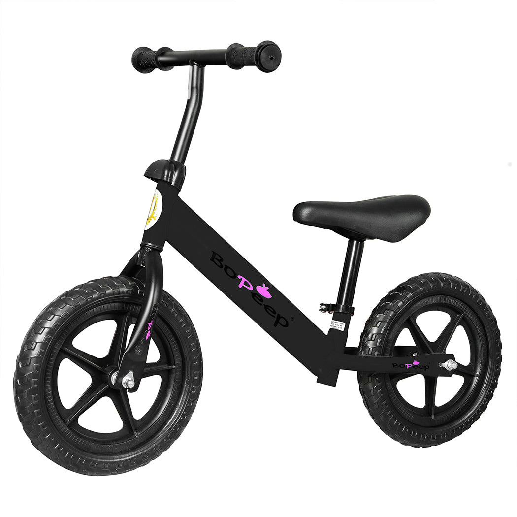 Kids Balance Bike Ride On Toys Push Bicycle Children Outdoor Toddler Safe - Black