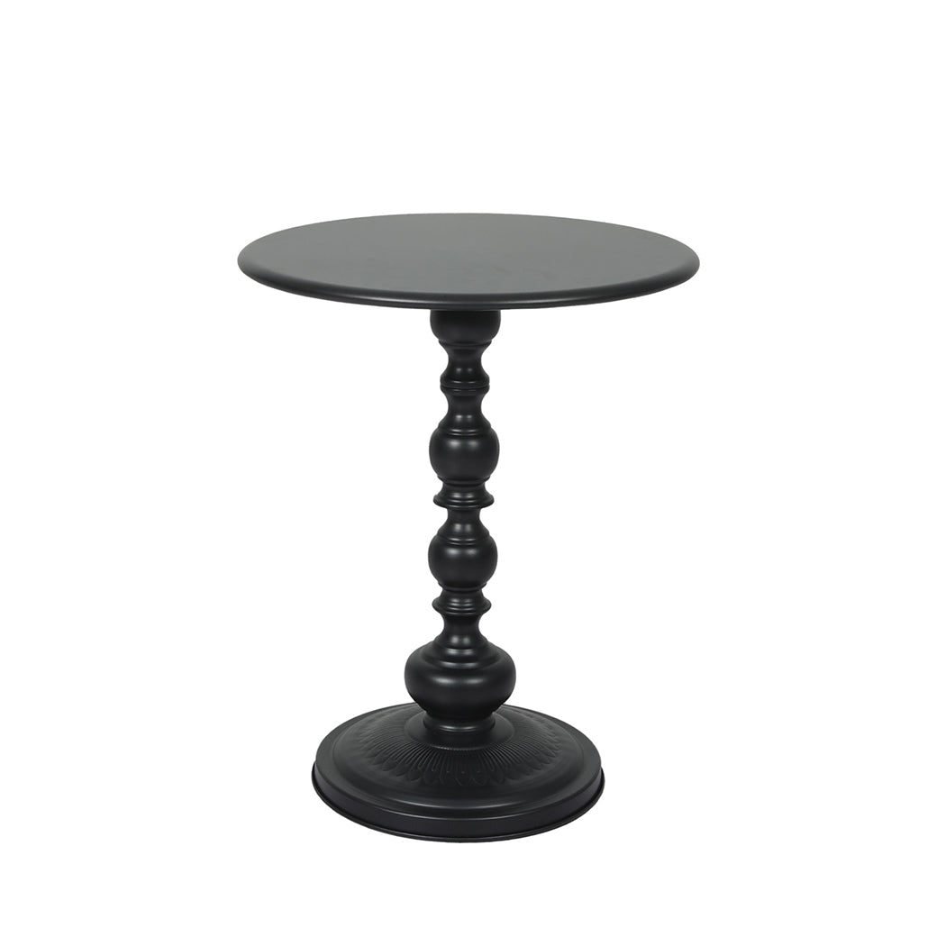 Ignatia Side Table Vintage End Round - Black