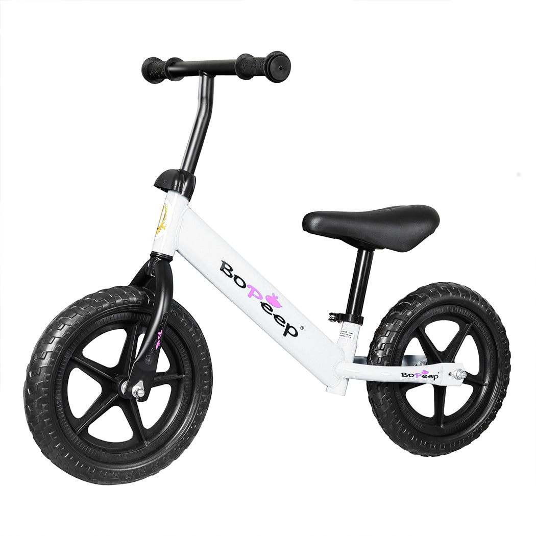 Kids Balance Bike Ride On Toys Push Bicycle Children Outdoor Toddler Safe - White