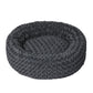LARGE Dog Beds Calming Warm Soft Plush - Dark Grey