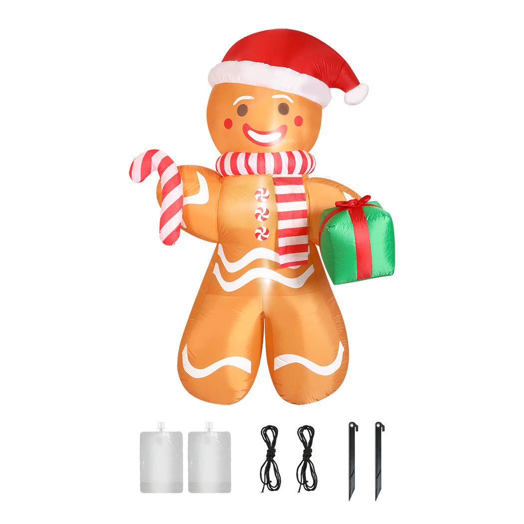 Gingerbread Man Christmas Inflatable Outdoor - 2.5M