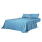 Queen Dreamz 4pcs Size 100% Bamboo Bed Sheet Set Blue
