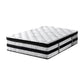 Balmy Bed & Mattress Package with 35cm Mattress - Black & Wood Double