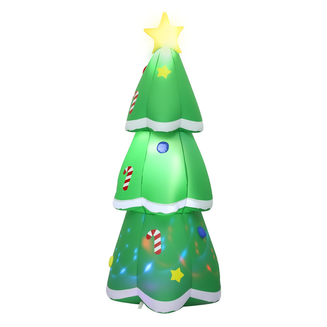 Flashing Christmas Tree Christmas Inflatable Lights - 1.5M
