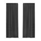 Set of 2 132x250 Blockout Curtains Chenille - Dark Grey