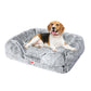 MEDIUM Dog Beds Pet Orthopedic Sofa - Grey