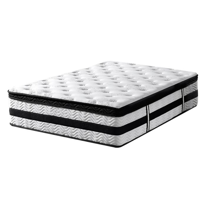 Homey Bed & Mattress Package with 35cm Mattress - White King Single