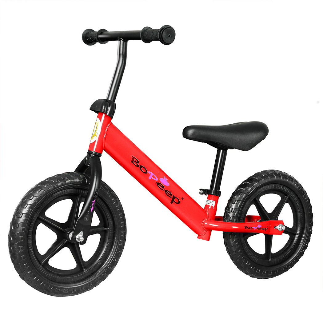 Kids Balance Bike Ride On Toys Push Bicycle Children Outdoor Toddler Safe - Red