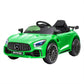 Kids Ride On Car 12V Battery Mercedes-Benz Licensed AMG GTR Toy Remote Control - Green