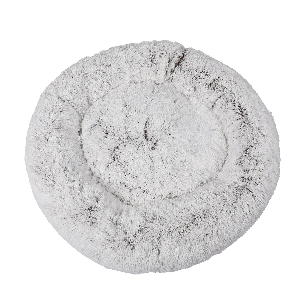 MEDIUM Dog Beds Pet Donut Nest Calming - Coffee