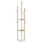 Coat Rack Clothes Stand 8 Hook Organizer - Gold