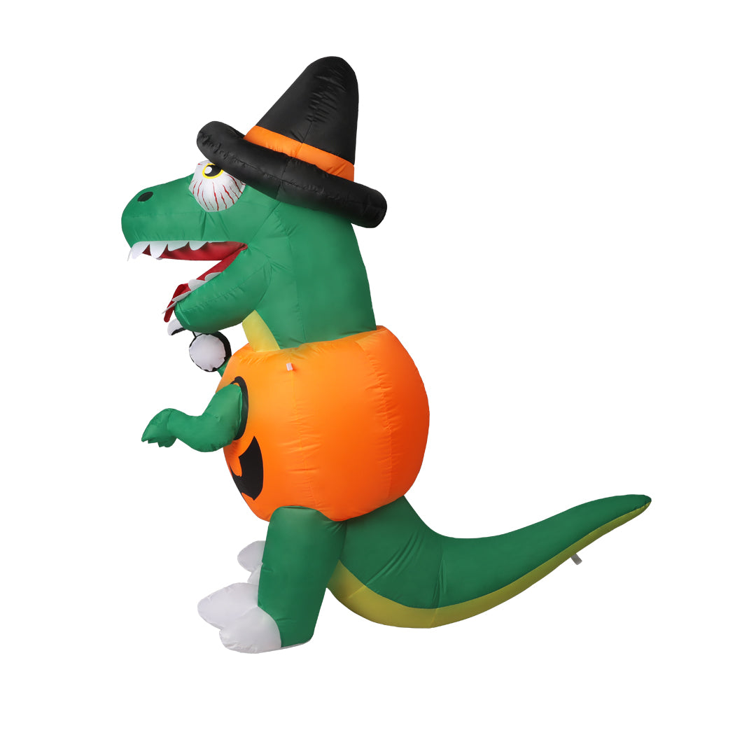 DINO Halloween Inflatables LED Lights Blow Up Party Outdoor Yard Decorations