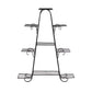 Outdoor Indoor Metal Plant Stand Flower Pots Rack Garden Corner Shelf