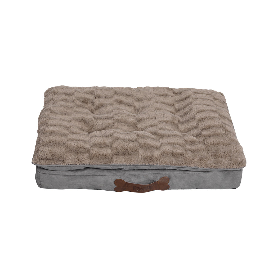 MEDIUM Dog Beds Calming Pet Removable - Khaki