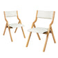 Romilly Set of 2 Dining Chairs Foldable PU - Beige