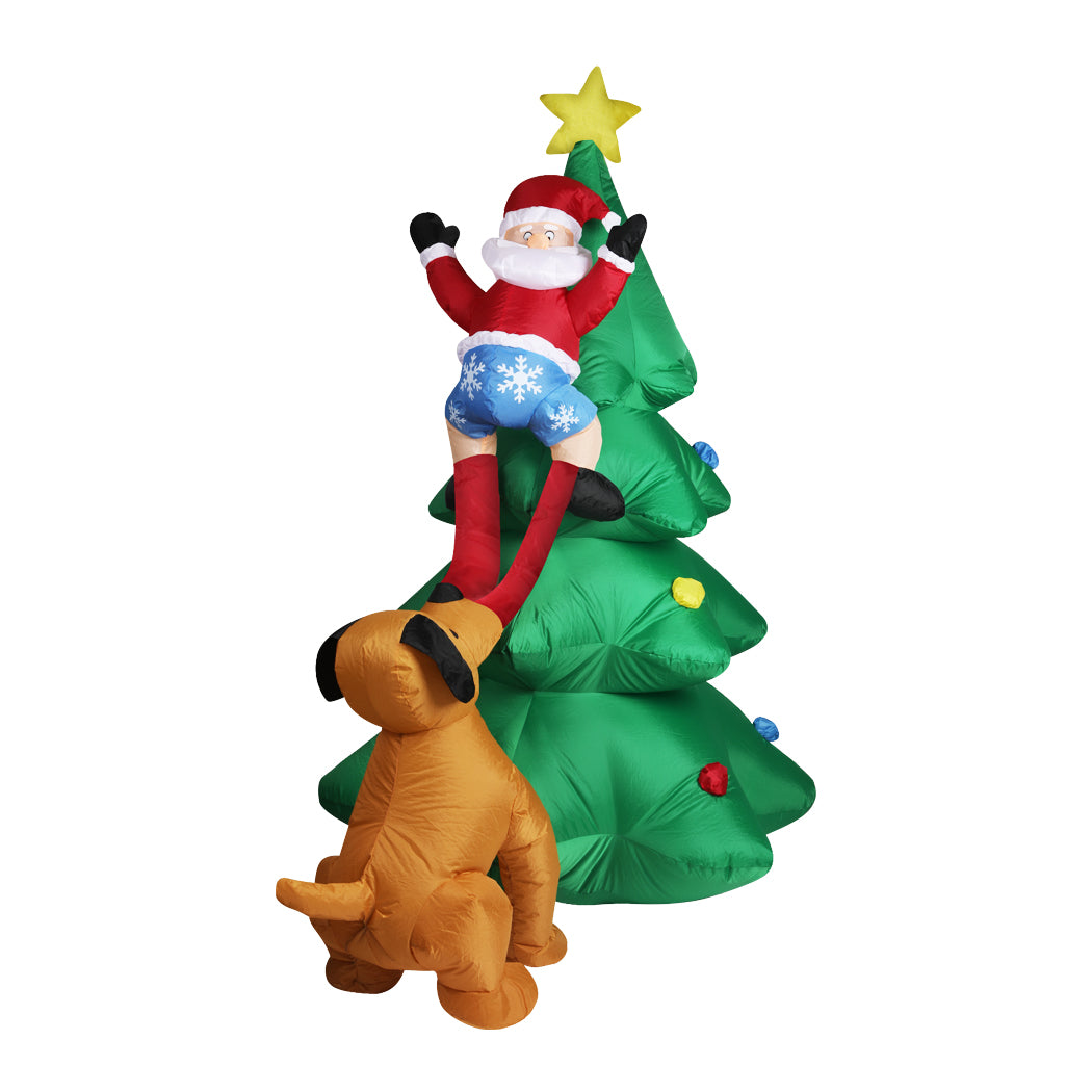 Gotcha Santa Christmas Inflatable Outdoor Xmas Decorations - 1.8M