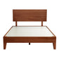 Naomi Rubberwood Bed Frame - Walnut Double