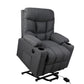 Medea Recliner Chair Electric Lift Chair Armchair Lounge Fabric USB Charge - Grey