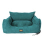 Pet Car Booster Seat Dog Protector Portable Travel Bed Removable Green - Green Large