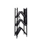 Levede Foldable Storage Shelf Display Black 4 Tiers