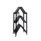 Levede Foldable Storage Shelf Display Black 3 Tiers
