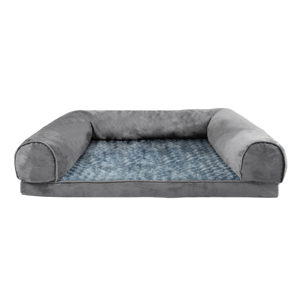 LARGE Dog Beds Pet Sofa Bedding Soft Warm Replacement Cover - Grey
