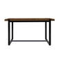 Dining Table Industrial Wooden Metal Kitchen Tables Cafe Restaurant 140Cm