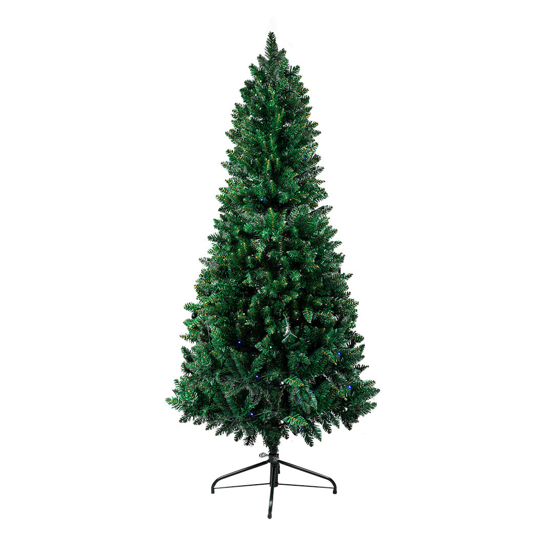 6ft 1.8m 300 LED Pre lit Slim Pencil Christmas Tree