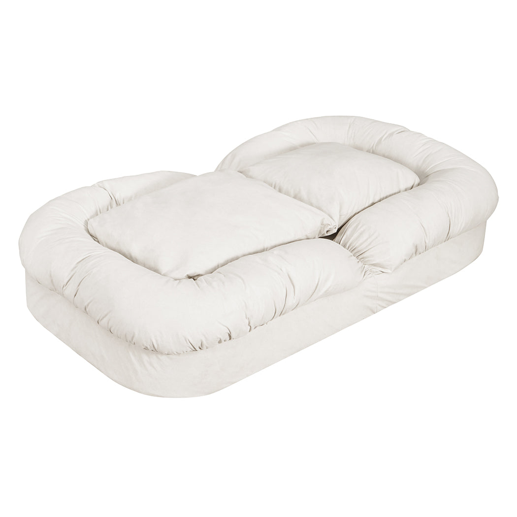 Mirabel Convertible Lounge Floor Sofa Bed - White
