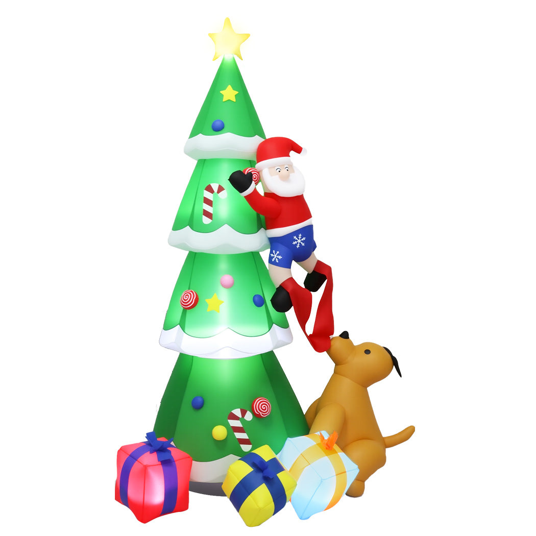 Santa Tree Christmas Inflatable - 2.4M