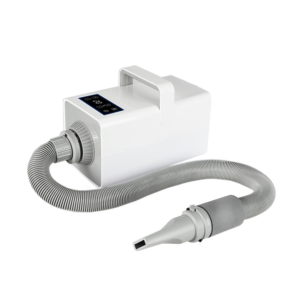 Dog Cat Pet Hair Dryer Grooming Blow Speed Hairdryer Blower Heater Blaster White - White